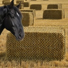 Surecha Square Bales Hay Net for Horses Slow Hay Net Feeder for Horses 47x26x20