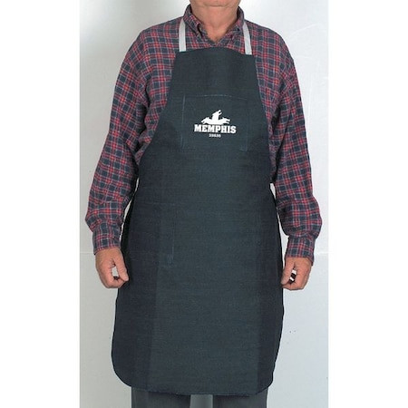 Mcr Safety 39836 Blue Denim Apron, 27 In Wide X 36 In Long, Two Front Pockets,