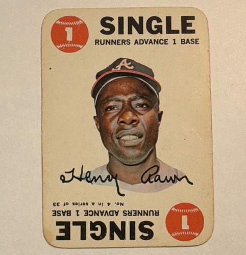 Henry Aaron #4 1968 Topps Game card