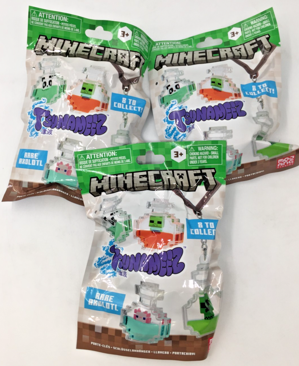 Minecraft hangers Mystery Tsunameez Potion x3 Three Mystery Blind