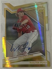 Walter Ford 2022 Panini Elite Extra Edition #74 Gold Aspirations Auto #’d/24 SEA