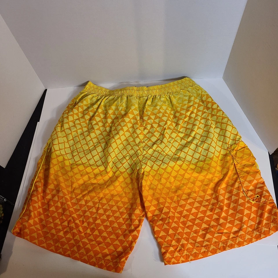 Bañador TYR Easy River Rider para hombre forrado bolsillo de carga naranja amarillo  Foto 2 de 4