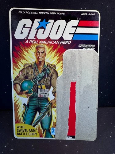 1985 GI Joe First Sergeant Duke Full Card Back Uncut File Card