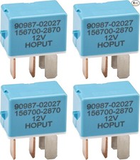 4 Pins AC Relay 90987-02027 90080-87026 90987-02028, Compatible with Vehicles, P