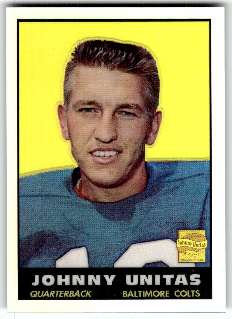 2000 Topps Chrome Johnny Unitas Johnny Unitas Reprints Refractors #R5