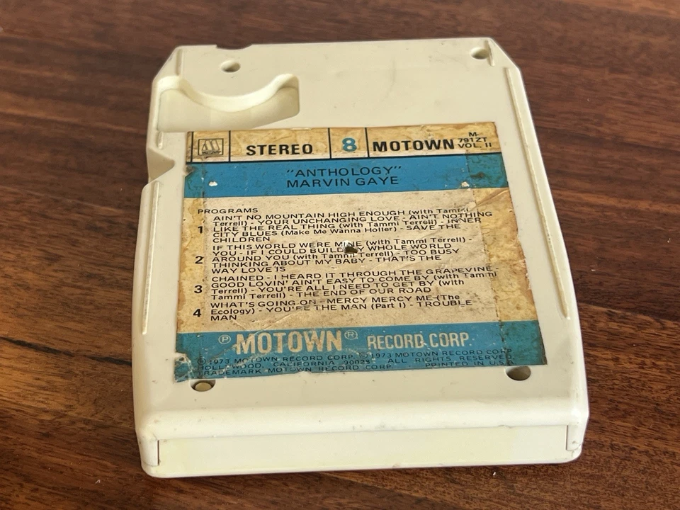Marvin Gaye: Anthology (1973) 8 Track Tape Motown Records Rebuilt Cassette - Image 3 of 3