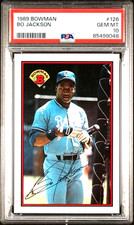 PSA 10 GEM MINT 1989 BOWMAN BO JACKSON Kansas City Royals Baseball Card #126