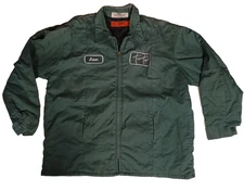 Used Cintas 970 Grade B Uniform 2XL Green Work Jacket Insulated Coat #15