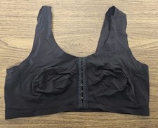 True Co. True Body Lift Front Closure Bra Size Xlarge Black