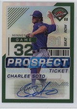 2024 Panini Prospect Edition Green Prizm Signatures Charlee Soto #192 Auto 1oj6