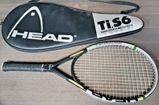 HEAD INTELLIGENCE I.S6 OVERSIZE TENNIS RACQUET 102 HEAD SIZE 4 3/8" GRIP  BAG 