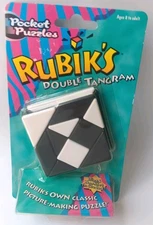 NEW, SEALED Vintage Rubik's Double Tangram Pocket Puzzle OddzOn 1998 