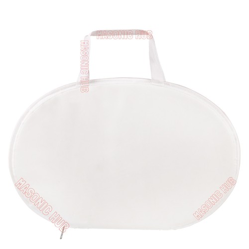 Masonic Regalia White Chain Collar Case With Soft Padded Lining - Faux Leather - Picture 6 of 6