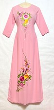 Ao Dai Viet Nam Lua Mem Ru Silk CT-130 Dai Ao 141cm Size L