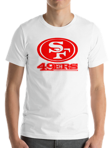 white 49ers shirt
