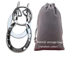 Classical Metal Horseshoe Puzzle Traditional Brain Teaser Puzzles Jigsaw, Silver