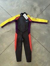 Dive  Sail X-Manta Multicolor Wet Suit Surfing UV Rash Protector Youth Large