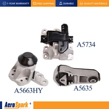 3X Engine Motor & Transmission Mount for 2011-2015 Ford Explorer V6 3.5L AUTO