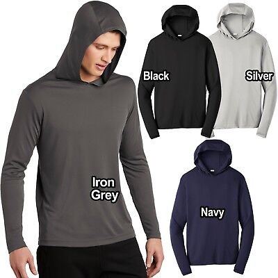 3/4 Sleeve Lightweight Hoodie Men Dry Fit Workout Hoodies for Gym and Running 