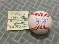 JACOB HEYWARD SIGNED MINOR LEAGUE BASEBALL/GIANTS PROSPECT,BROTHER OF JASON