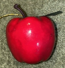 Faux Red Apple Ornament 2