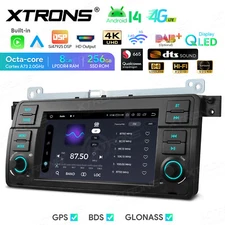 8+256GB For BMW E46 M3 7" Android 14 GPS Navigator Car Radio Navi Stereo CarPlay
