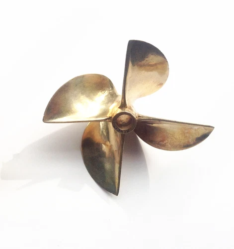 RH PROPELLER 26cc Brass Prop 6717 1/4" Shaft 4 Blade 67mm Diameter RC Boat 834 - Bild 3 von 3