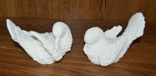 A. Santini Doves Love Birds Made in Italy Sculptures - Picture 1 of 7