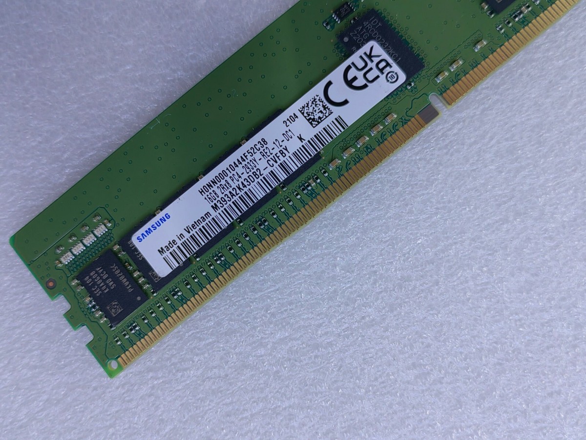 メモリー Samsung DDR4 2933 16GB(8GBx2) Samsung 16GB DDR4 2933 2Rx8 PC4-23400 M393A2K43DB2-CVF 288pin