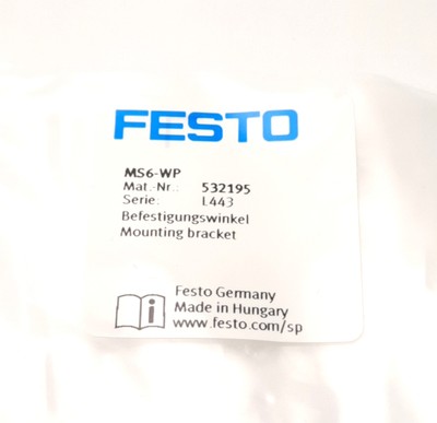 Support De Montage Festo MS6-WP 532195 - Taille 6, Aluminium, Neuf