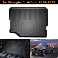 TPO Trunk Cargo Floor Tray Boot Liner Mat Fit for 2018-2023 Wrangler JL 4-Door