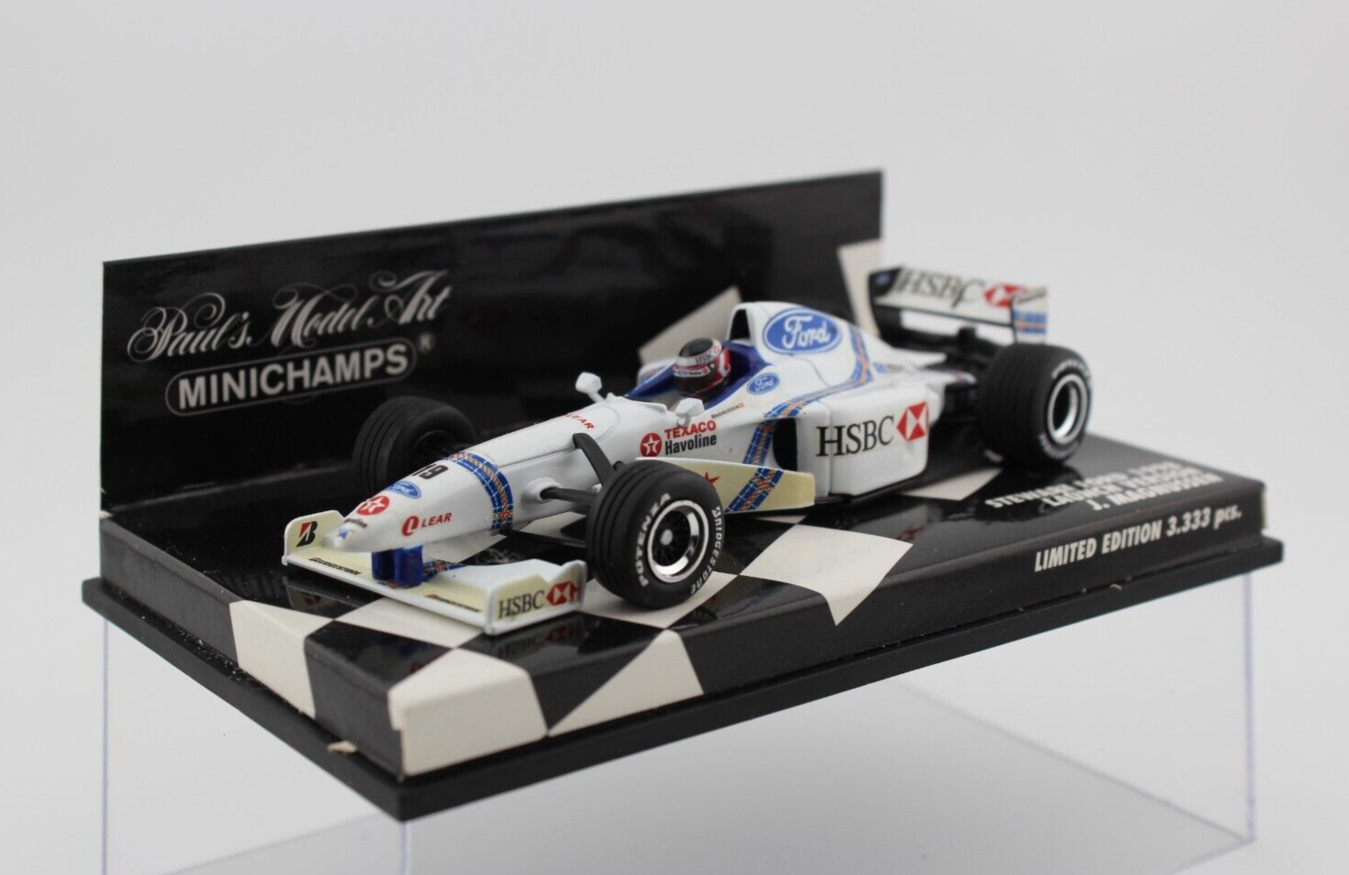 Minichamps F1 1:43 Scale Stewart Ford 1998 Launch Version J. Magnussen