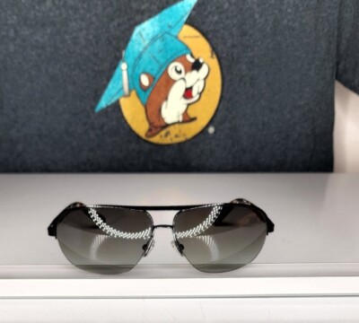 CLUB MONACO CM 7513 Sunglass Shiny Black CM7515 107/11 with Bag/Lense Cloth