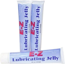 E-Z Lubricating Jelly Flip-Top Tube Sterile 4oz EZ Lube - 3 Pack