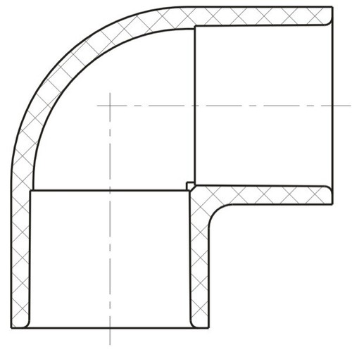 406 Serie PVC Rohrverschraubung - 90° Ell - Zeitplan 40 - 3/4" - Bild 8 von 18