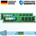 4GB 2x2GB DDR2 RAM DIMM PC2-6400U 2Rx8 800MHz PC Computer Speicher CL6 Intel AMD