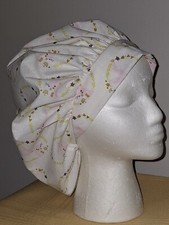 Easter Bunnies in Circles Medical Surgical Bouffant Scrub Hat