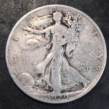 1929-S Walking Liberty Half Dollar - High Quality Scans #Q395