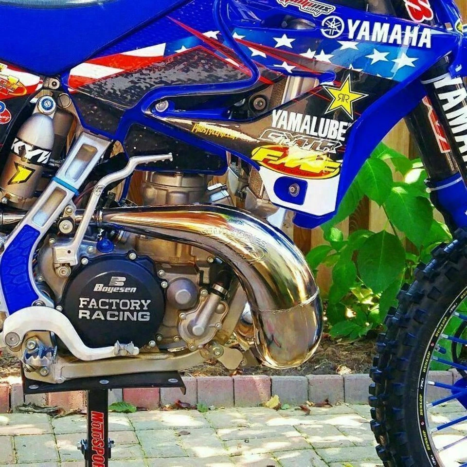 Tubo de escape cromado serie FMF Fatty Gold Yamaha YZ250 YZ 250 1999-2024 - 024053 Foto 2 de 4