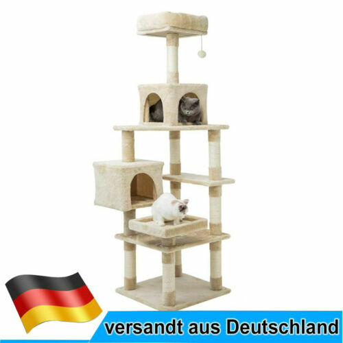 Feandrea Kratzbaum 66,6 Cm - Multifunktional Mit Liegefläche, Rampe Und Bürste Für Katzen