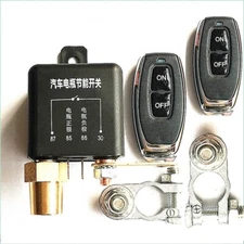 Car Battery Disconnect Switch Dual Remote Control Power Kill Master Isolator Kit