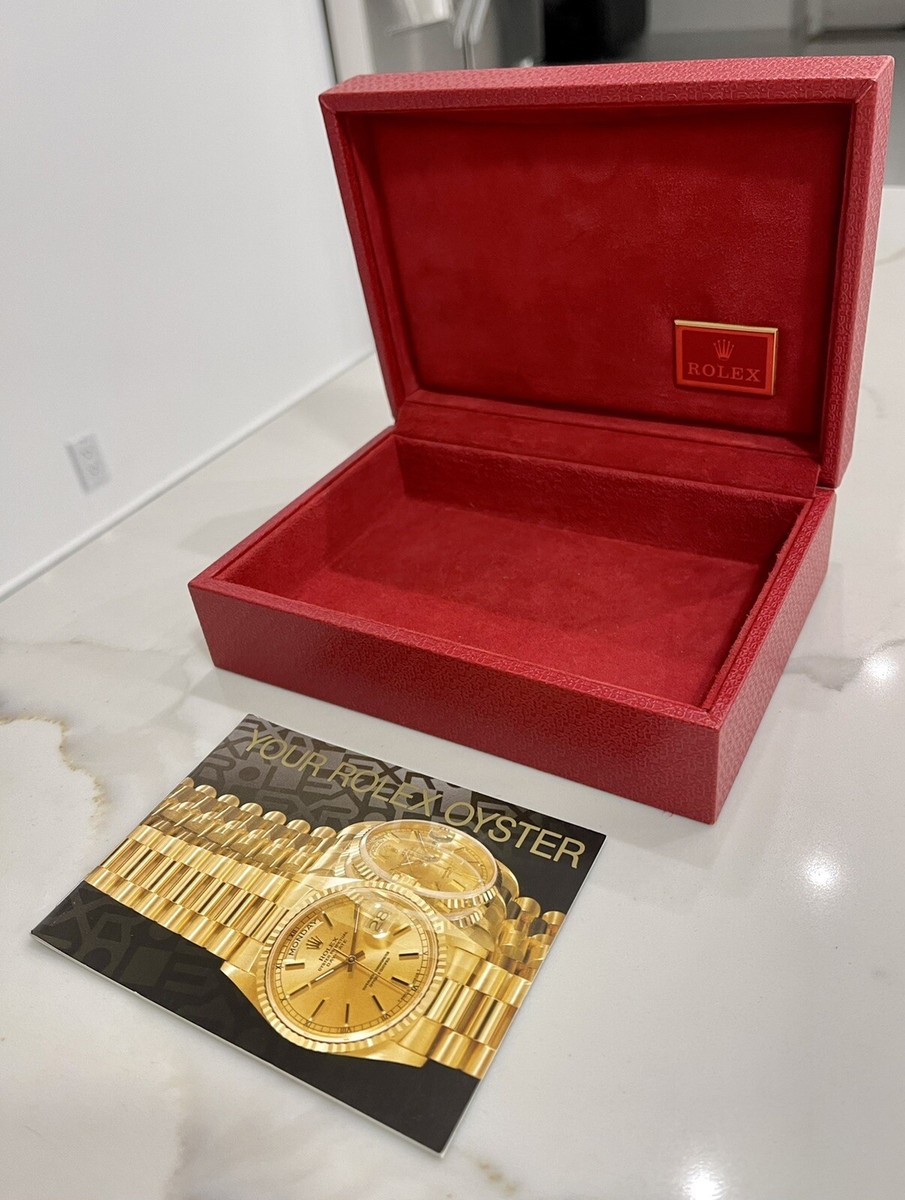 ヴィンテージ ロレックス Rolex 化粧箱レッド Authentic Vintage Rolex Oyster Perpetual Red Watch Box And