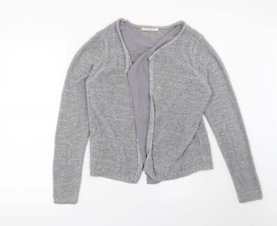George Damen grau V-Ausschnitt Polyestermischung Cardigan Größe 8