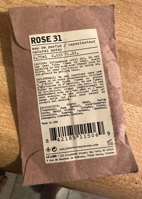 Le Labo Rose 31 Eau de Parfum EDP Sealed Sample Fragrance Perfume 0.75mL Splash