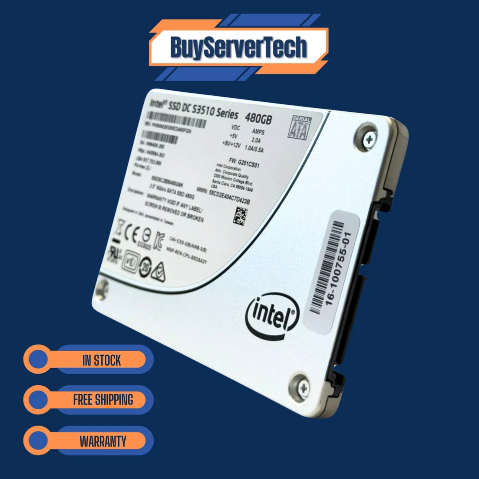 Intel 480GB 2.5" SSD SATA III Solid State Drive SSDSC2BB480G6K – Fast & Reliable - Image 3 of 4