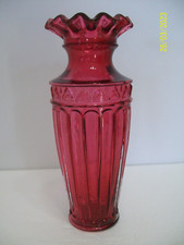 Fenton Cranberry Vase 9655 CC