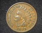 1897 INDIAN HEAD CENT ABOUT UNCIRCULATED ~A03