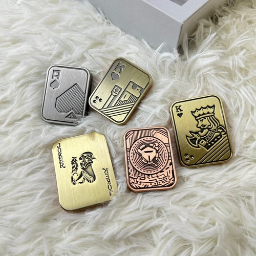 Push Card Fidget Slider EDC Fidget Slider Magnetico Metallo ADHD Anti Stress Giocattoli - Foto 34 di 39