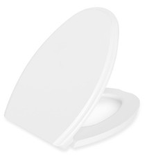 Premium Heavy-Duty Elongated Oval Toilet Seat Oblong 18.5  , Soft Close Silen...
