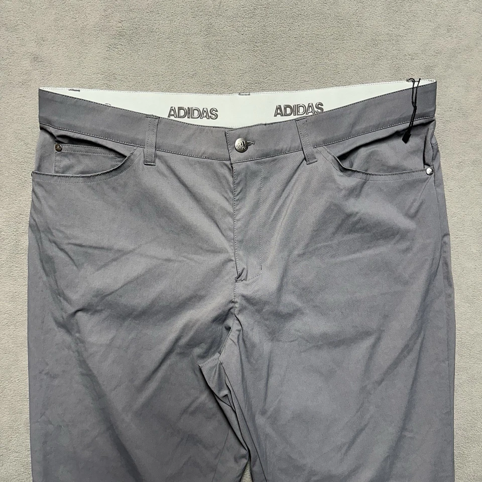 Pantalones de golf Adidas Ultimate 365 para hombre 38x30 grises 5 bolsillos atléticos ligeros nuevos sin etiquetas Foto 3 de 4